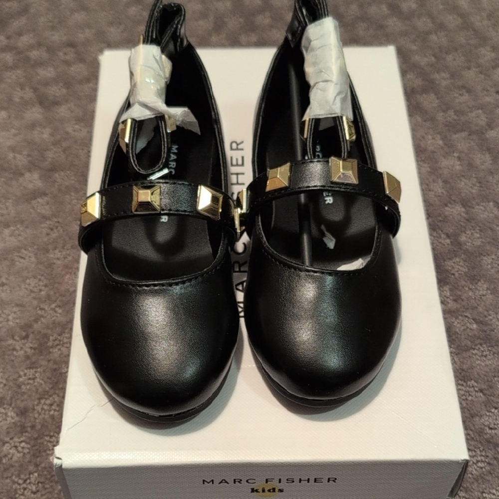 Marc Fisher Black Dress Shoes Elegant Mary Jane Style